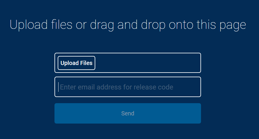 web page with option to upload files for printing