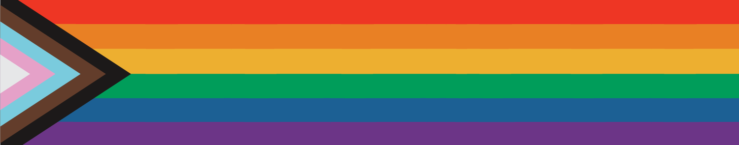 Pride flag with rainbow colours