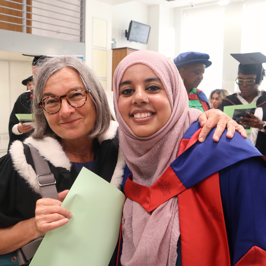 Two female graduates.
