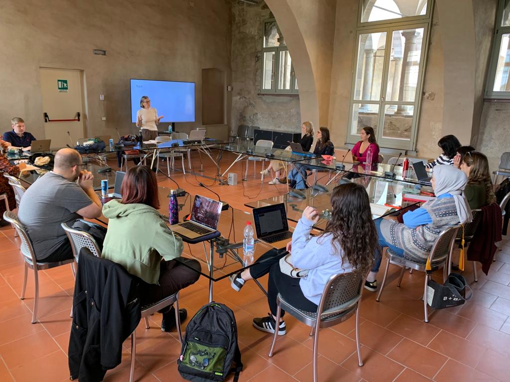 Teaching session in Bergamo, Italy. 