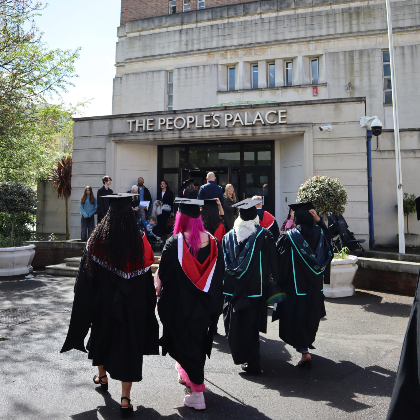 Graduates Entering The People's Palace