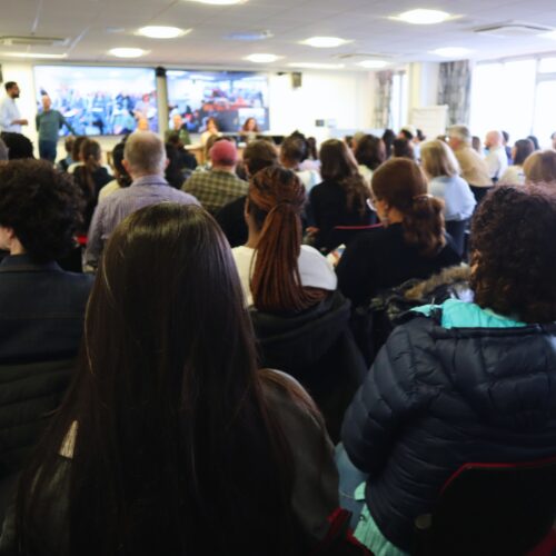 Audience in lecture theatre