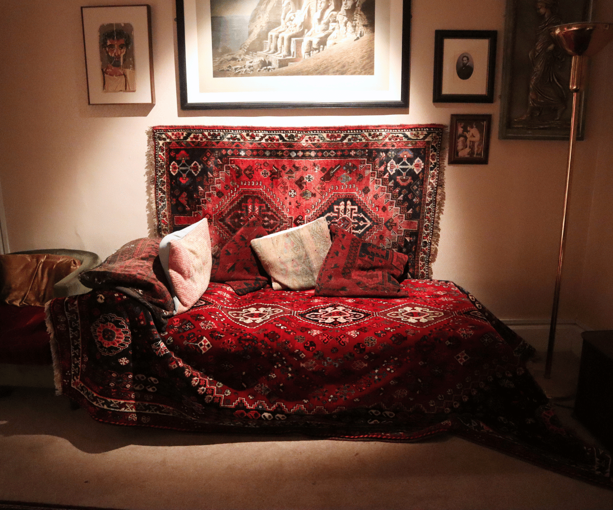 Couch at Freud Museum in London