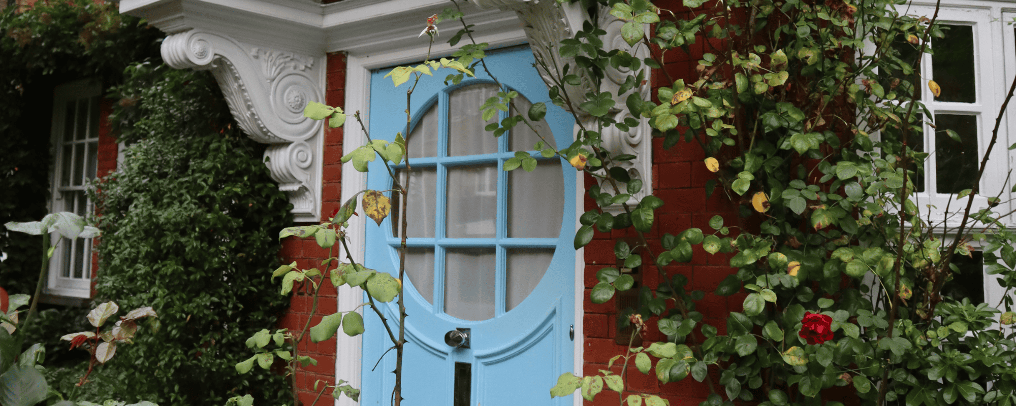 Front door of The Freud Museum, London