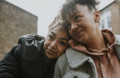 Happy mother and daughter, family photo