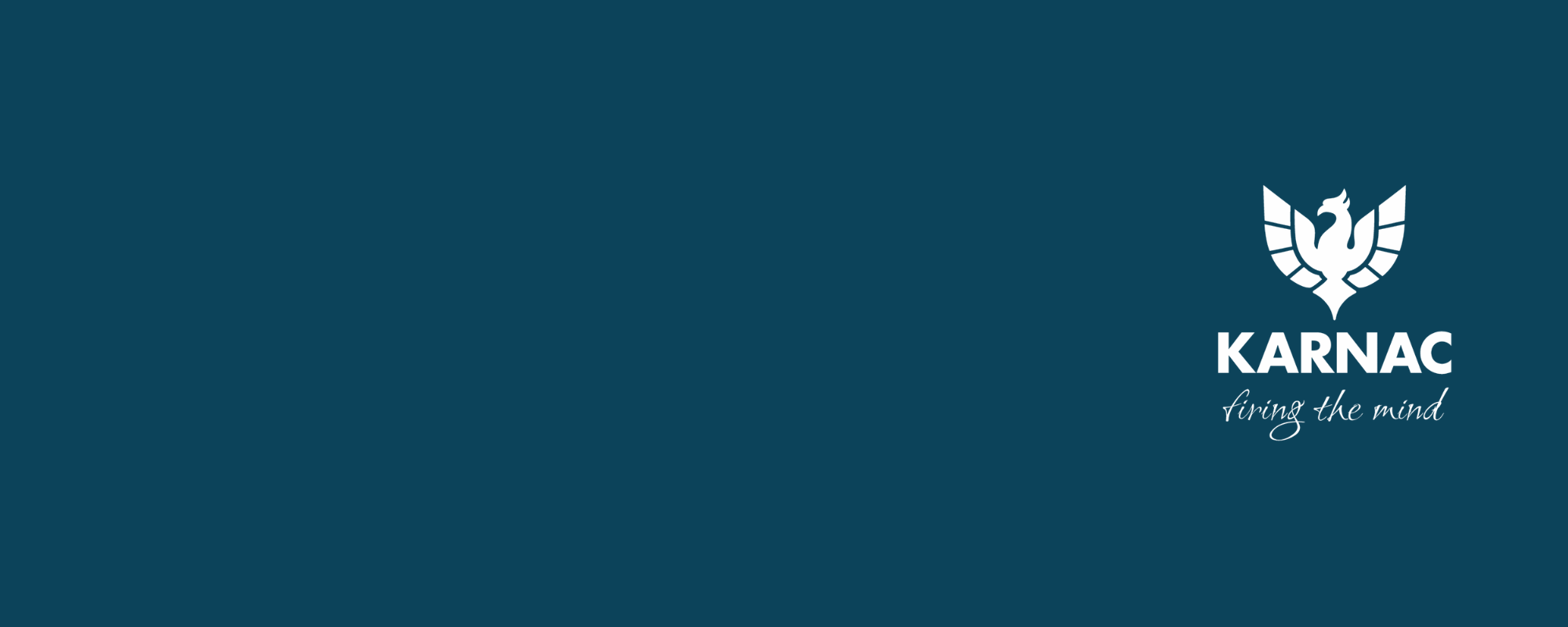 Karnac Logo on Dark Blue Background